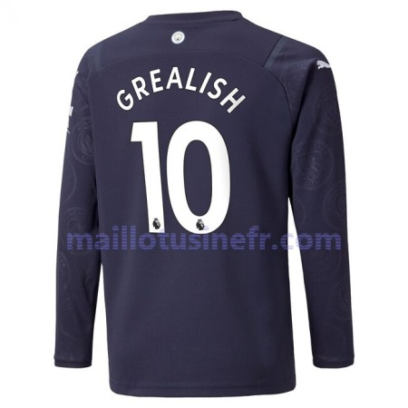 Maillot de Foot Manchester City Jack Grealish 10 Troisième 2021-22 Manches Longues